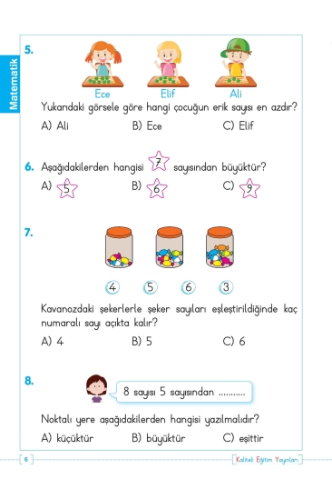 Key Kaliteli Eğitim Yayınları 1. Sınıf Kazanım Test Yaprakları