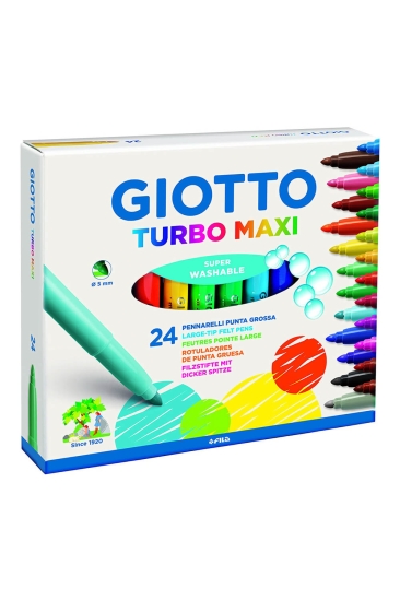 Giotto Turbo Maxi Keçeli Kalem 24 Renk 455000