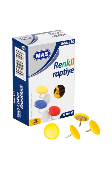 Mas Renkli Raptiye (PVC Kaplı)