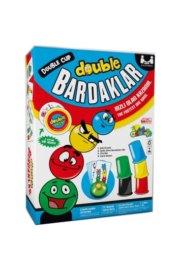 Adatoys Double Bardaklar + Double Kartlar 2 Oyun Bir Arada