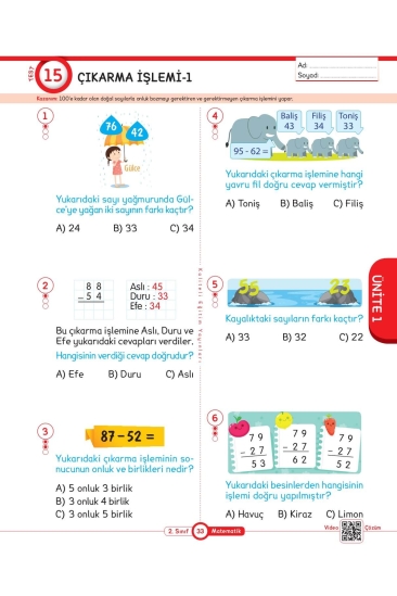 Key Kaliteli Eğitim Yayınları 2. Sınıf Keyi̇fli̇ Matematik Yeni̇ Nesi̇l Soru Bankası