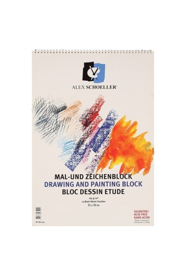 Alex Schoeller Teknik Çizim ve Resim Defteri 165 gr 35x50 cm
