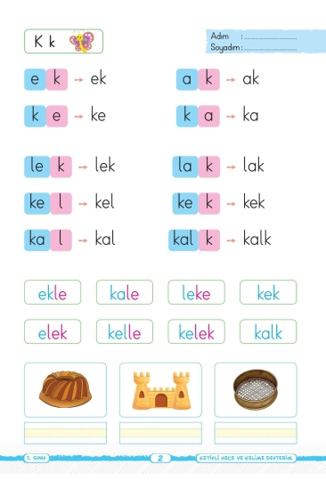 Key Kaliteli Eğitim Yayınları 1. Sınıf Keyifli Okuma Yazma Seti
