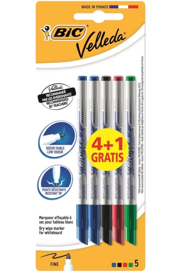 Bic Velleda Çocuk Tahta Kalemi 1721 4+1 Blister