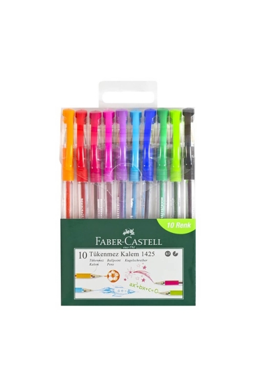 Faber Castell 1425 Tükenmez Kalem Seti 10 Renk 57000