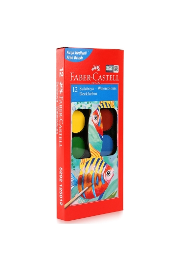 Faber-Castell Suluboya 12 Renk Büyük Boy