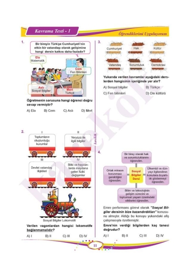 Karekök Yayınları 5. Sınıf Sosyal Bilgiler Soru Bankası