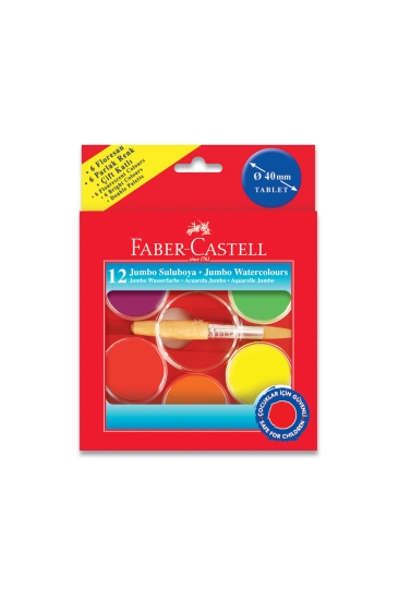 Faber-Castell Jumbo Suluboya 40 mm 12 Renk