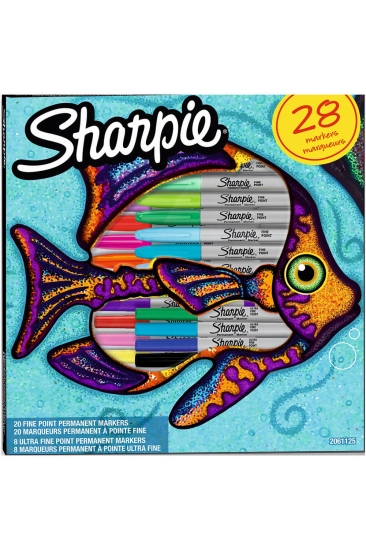 Sharpie Fine Permanent Markör Balık 28 Renk 2061125