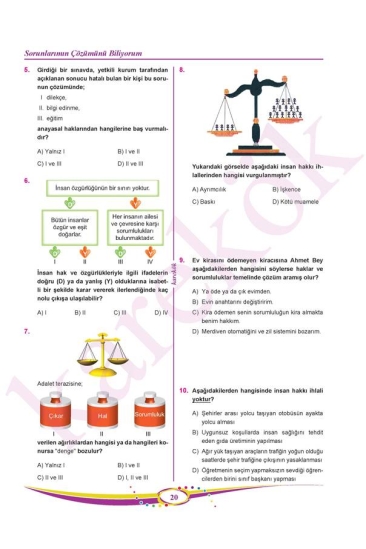 Karekök Yayınları 6. Sınıf Sosyal Bilgiler Soru Bankası