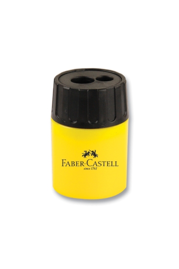 Faber-Castell Geniş Hazneli Çiftli Kalemtıraş Sarı
