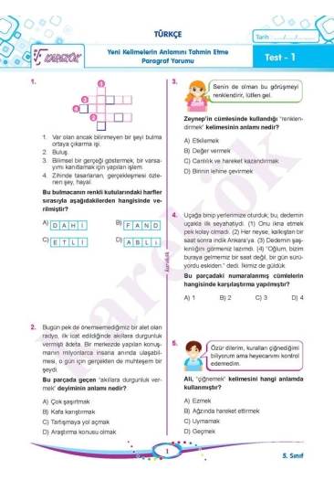 Karekök Yayınları 5. Sınıf Tüm Dersler Soru Bankası