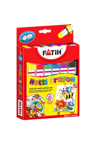 Fatih Multi Crayon Çevirmeli Mum Boya 6 Renk