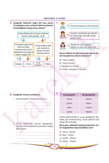 Karekök Yayınları 6. Sınıf Fen Bilimleri Konu Anlatımı MPS