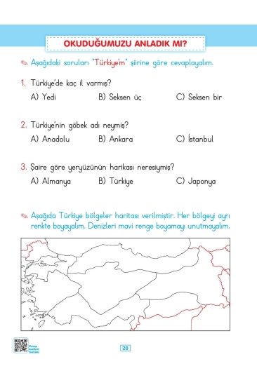 Key Kaliteli Eğitim Yayınları 1. Sınıf Keyifle Okuyorum Anlıyorum