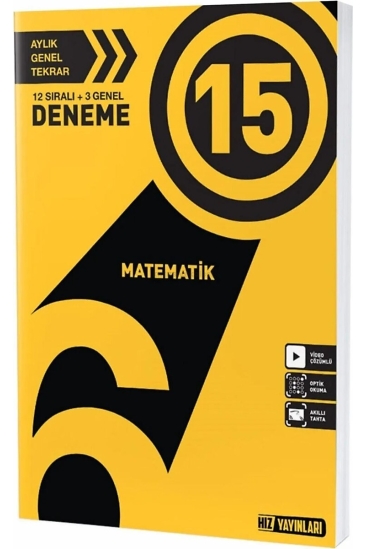 Hız Yayınları 6. Sınıf Matematik 15'li Deneme