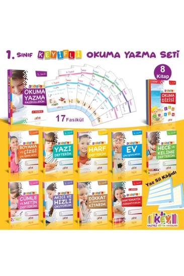 Kaliteli Eğitim Yayınları Key Yayınları 1. Sınıf Keyifli Okuma Yazma Seti