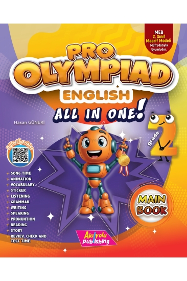Key Akılyolu Publishing Grade 2 Pro Olympiad English – All In One