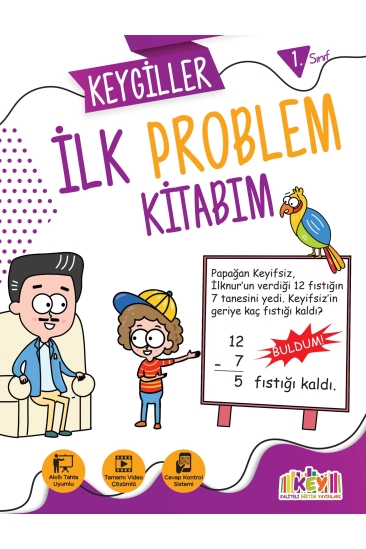 Key Kaliteli Eğitim Yayınları 1. Sınıf Keygiller İlk Problem Kitabım