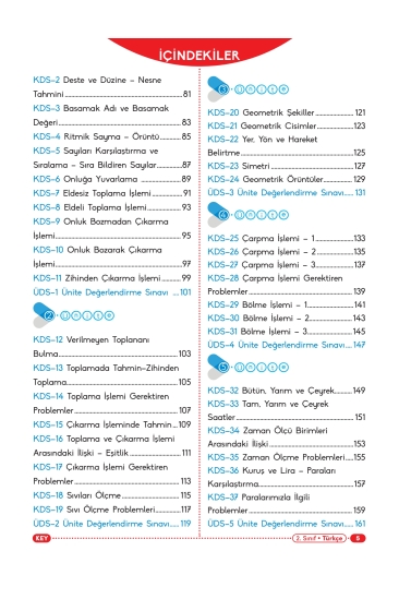Key Kaliteli Eğitim Yayınları 2. Sınıf Güç Bende Tüm Dersler Soru Bankası