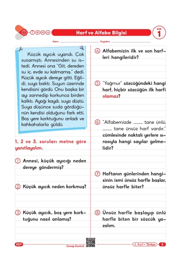 Key Kaliteli Eğitim Yayınları 2. Sınıf Güç Bende Tüm Dersler Soru Bankası