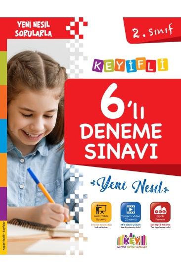 Key Kaliteli Eğitim Yayınları 2. Sınıf Keyifli Yeni Nesil 6'lı Deneme Sınavı
