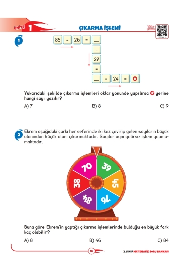 Key Kaliteli Eğitim Yayınları 2. Sınıf The Best Matematik Yüzde Yüz Yeni Nesil Soru Bankası