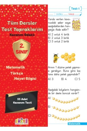 Key Kaliteli Eğitim Yayınları 2. Sınıf Tüm Dersler Test Yapraklarım