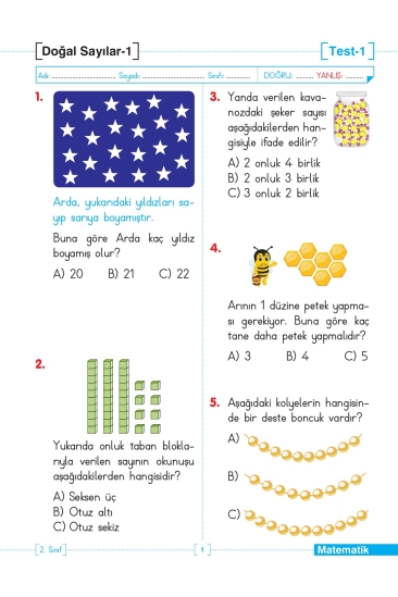 Key Kaliteli Eğitim Yayınları 2. Sınıf Tüm Dersler Test Yapraklarım