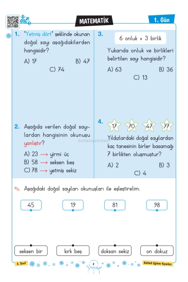 Key Kaliteli Eğitim Yayınları 2. Sınıf Keyifli Yarıyıl Tatil Seti