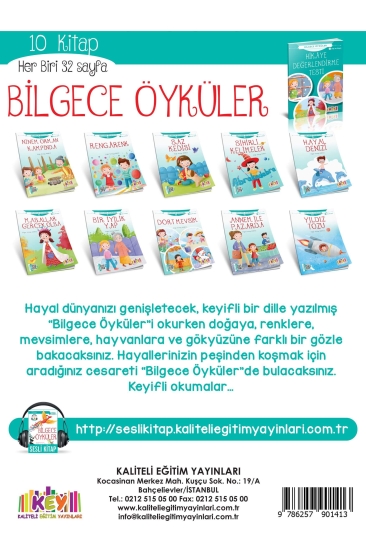 Key Kaliteli Eğitim Yayınları 2. ve 3. Sınıf Bilgece Öyküler Hikaye Seti 10 Kitap