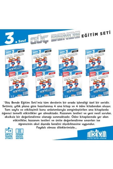 Key Kaliteli Eğitim Yayınları 3. Sınıf Güç Bende Eğitim Seti