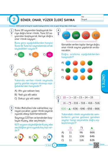 Key Kaliteli Eğitim Yayınları 3. Sınıf Keyi̇fli̇ Matematik Yeni̇ Nesi̇l Soru Bankası