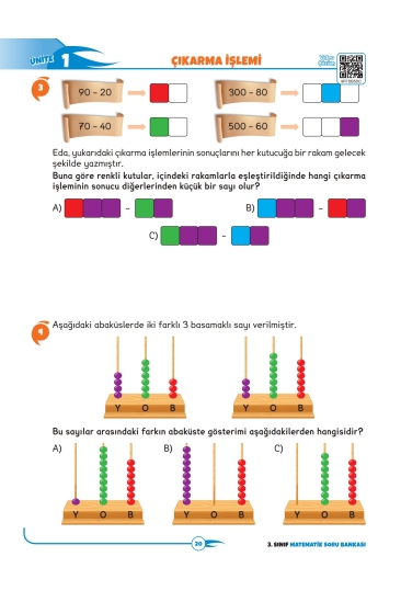 Key Kaliteli Eğitim Yayınları 3. Sınıf The Best Matematik Yüzde Yüz Yeni Nesil Soru Bankası