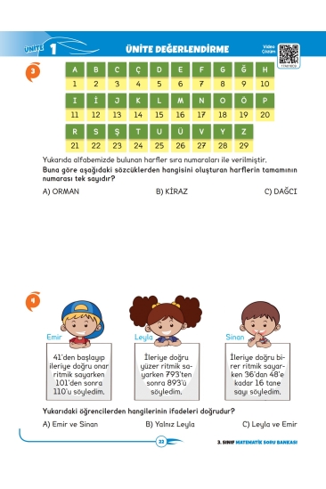 Key Kaliteli Eğitim Yayınları 3. Sınıf The Best Matematik Yüzde Yüz Yeni Nesil Soru Bankası