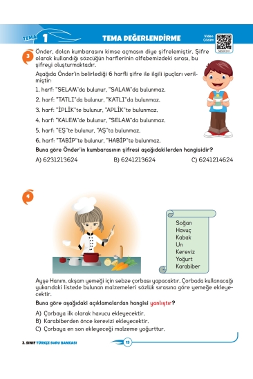 Key Kaliteli Eğitim Yayınları 3. Sınıf The Best Türkçe Yüzde Yüz Yeni Nesil Soru Bankası