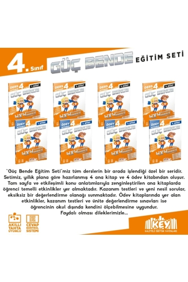 Key Kaliteli Eğitim Yayınları 4. Sınıf Güç Bende Eğitim Seti