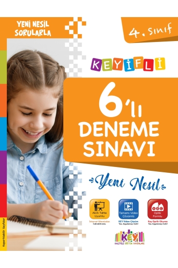 Key Kaliteli Eğitim Yayınları 4. Sınıf Keyi̇fli̇ Yeni̇ Nesi̇l 6'lı Deneme Sınavı