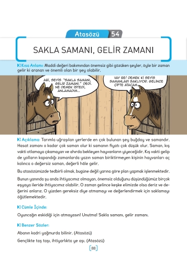 Key Kaliteli Eğitim Yayınları Karikatürlerle Atasözleri