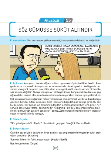 Key Kaliteli Eğitim Yayınları Karikatürlerle Atasözleri