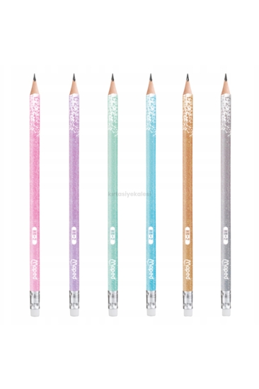 Maped Glitter Silgili Kurşun Kalem HB