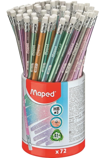 Maped Glitter Silgili Kurşun Kalem HB