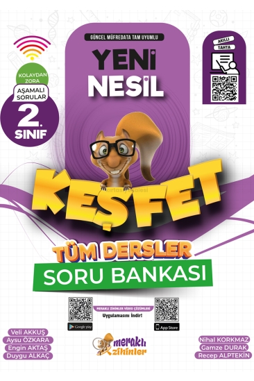 Meraklı Zihinler 2. Sınıf Yeni Nesil Keşfet Tüm Dersler Soru Bankası
