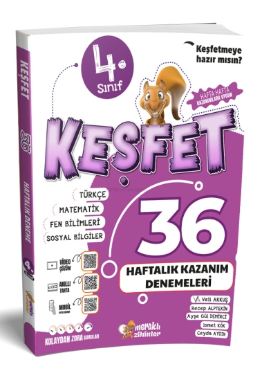 Meraklı Zihinler 4. Sınıf 36 Haftalık Kazanım Denemeleri