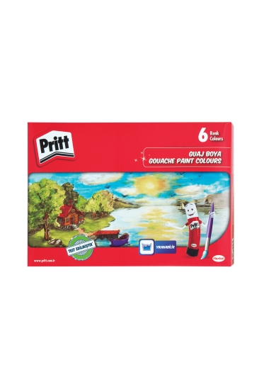 Pritt Guaj Boya 6 Renk 18ML