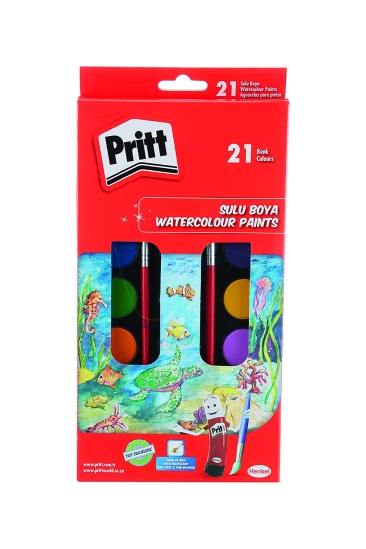 Pritt Sulu Boya 21 Renk Büyük Tablet