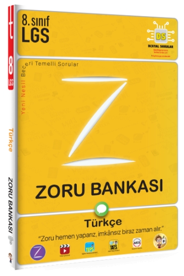 Tonguç Yayınları 8. Sınıf Türkçe Zoru Bankası
